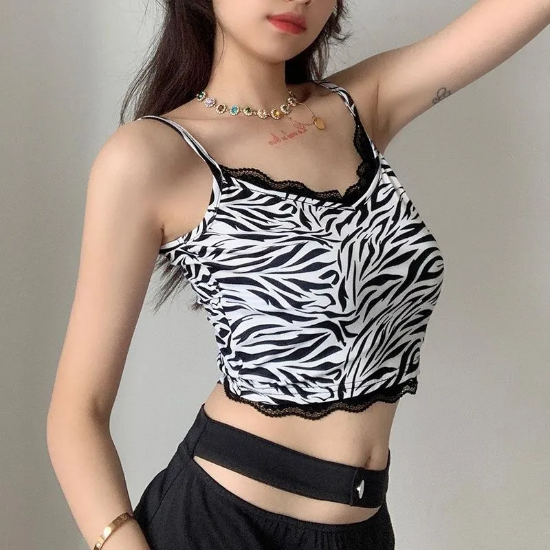 Fierce Feelingz Lace Lined Crop Top sold by Empty Soda product image thumbnail 5
