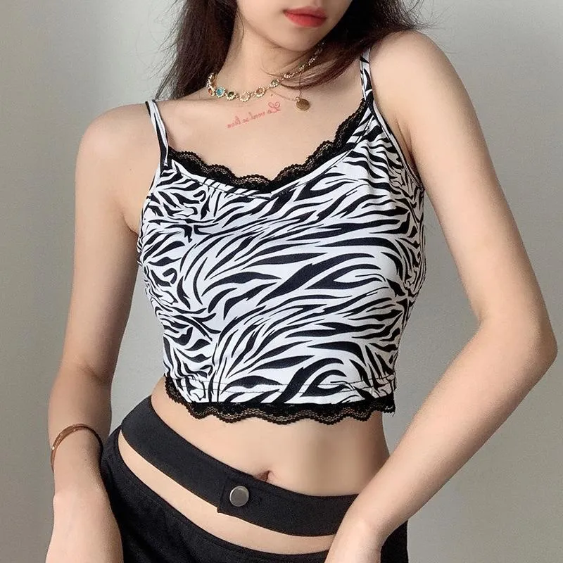 Fierce Feelingz Lace Lined Crop Top sold by Empty Soda