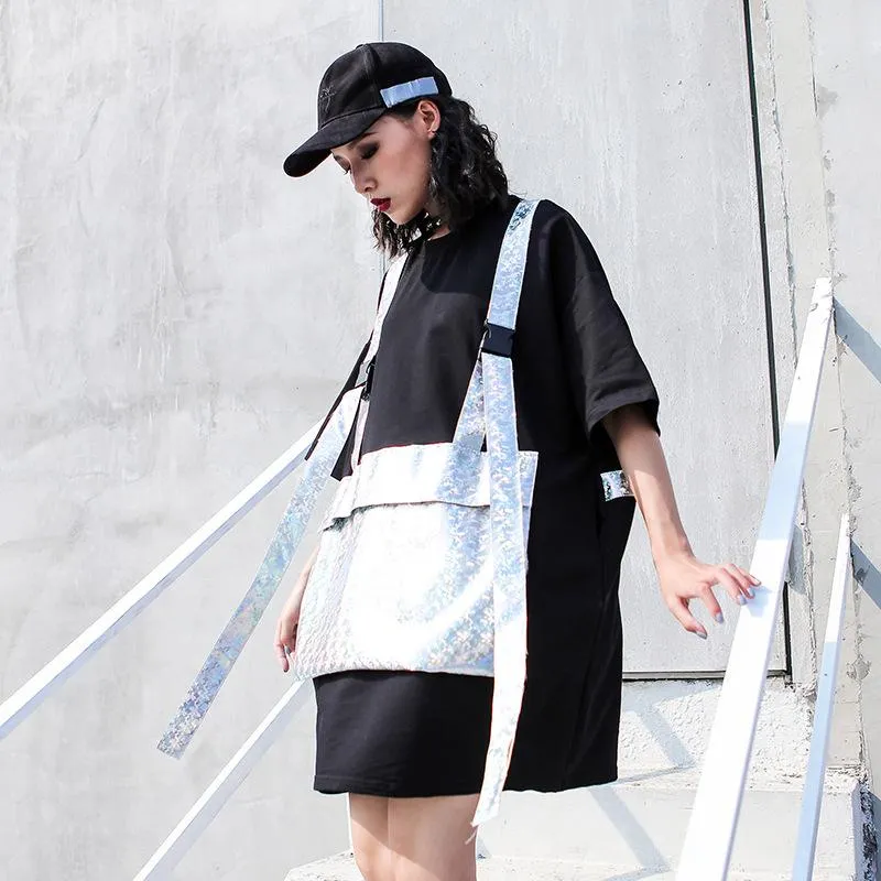 Gangsta In Glitter T-Shirt Dress sold by Empty Soda product image thumbnail 5