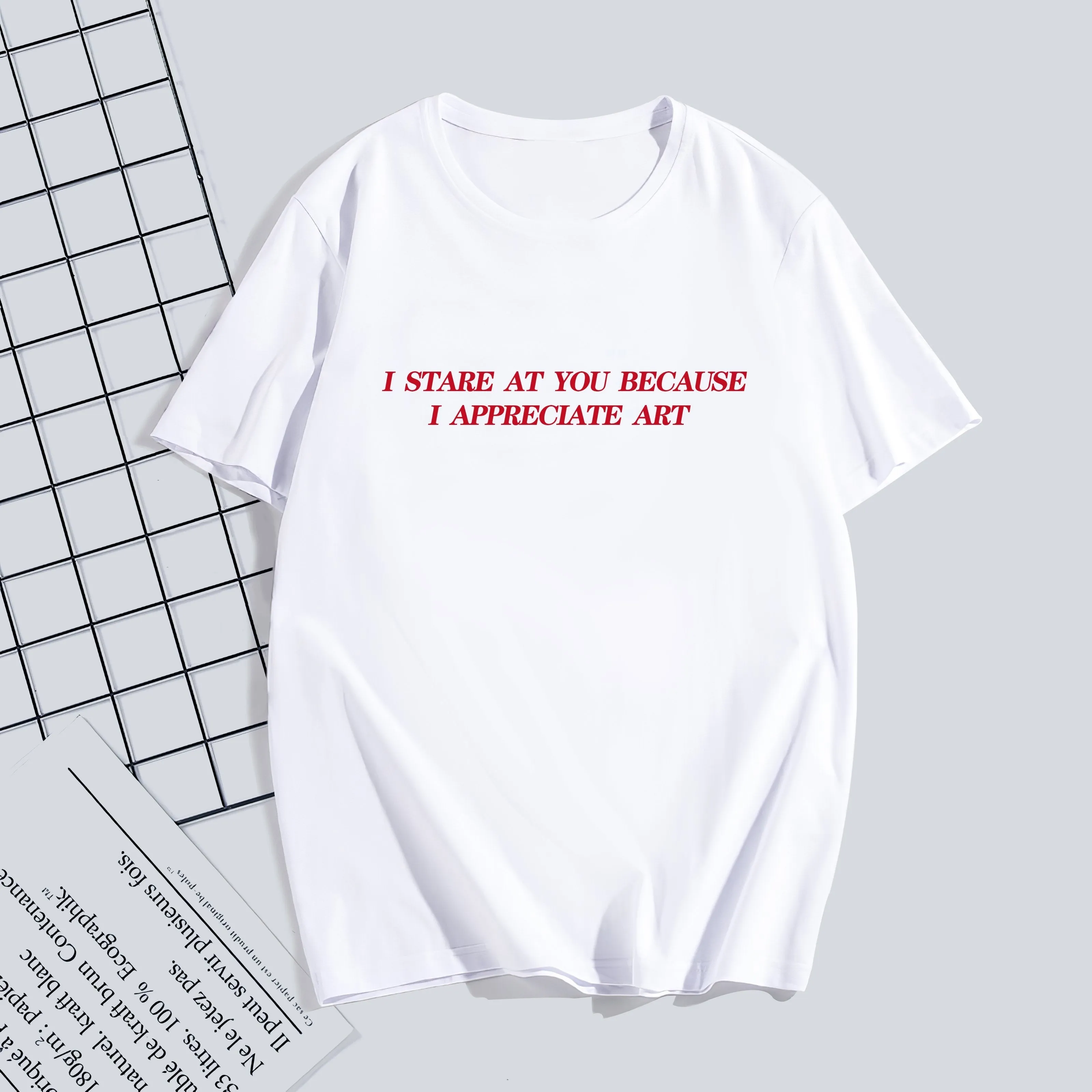 Why I Stare Tee sold by Empty Soda product image thumbnail 2