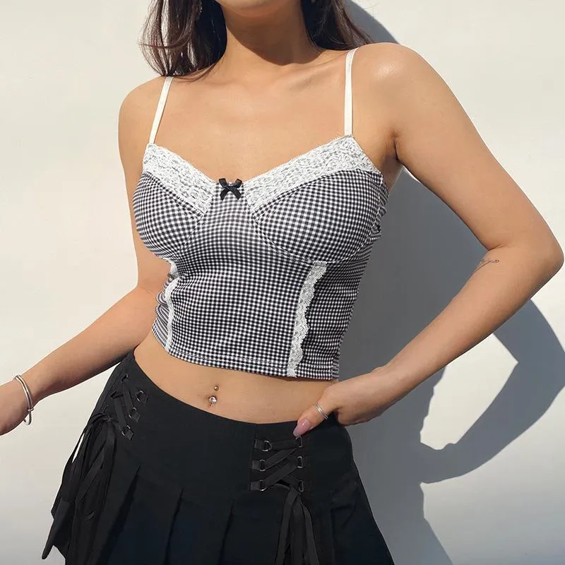 Your Picnic Date Lace Lined Crop Top sold by Empty Soda
