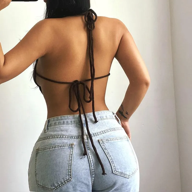 Nature's Bounty Halter Crop Top sold by Empty Soda product image thumbnail 5