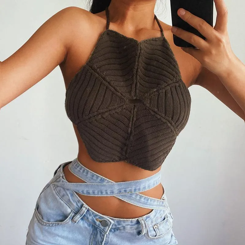 Nature's Bounty Halter Crop Top sold by Empty Soda product image thumbnail 3