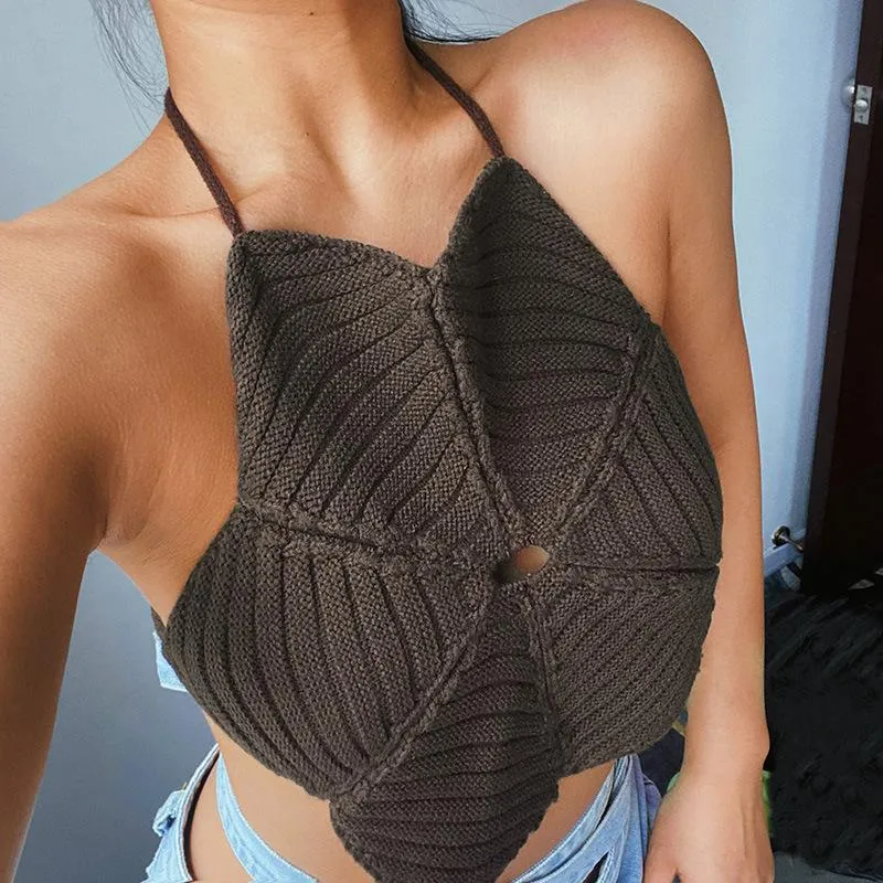 Nature's Bounty Halter Crop Top sold by Empty Soda product image thumbnail 4