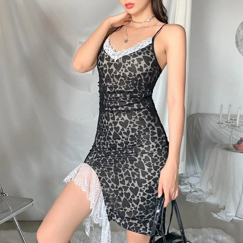 Don't Catch Feelings Lace Lined Dress sold by Empty Soda