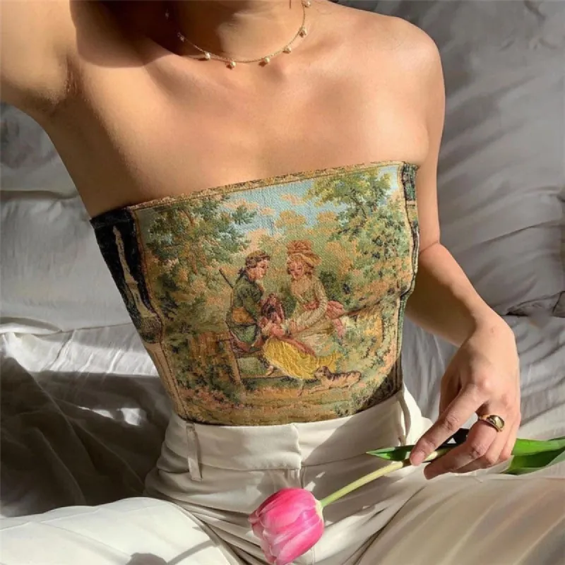 Da Vinci's Darling Tube Top sold by Empty Soda