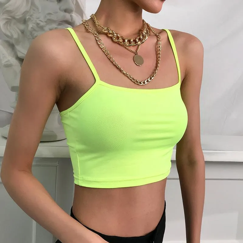 Simple Rave Babe Neon Strappy Crop Top sold by Empty Soda product image thumbnail 4