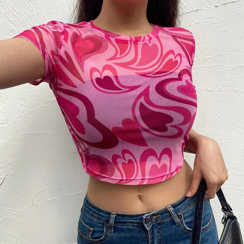 Mixed Emotions Mesh Crop Top sold by Empty Soda