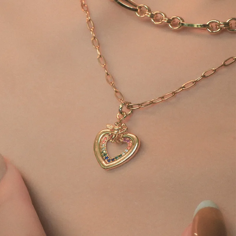 Heart Of Gold Necklace sold by Empty Soda