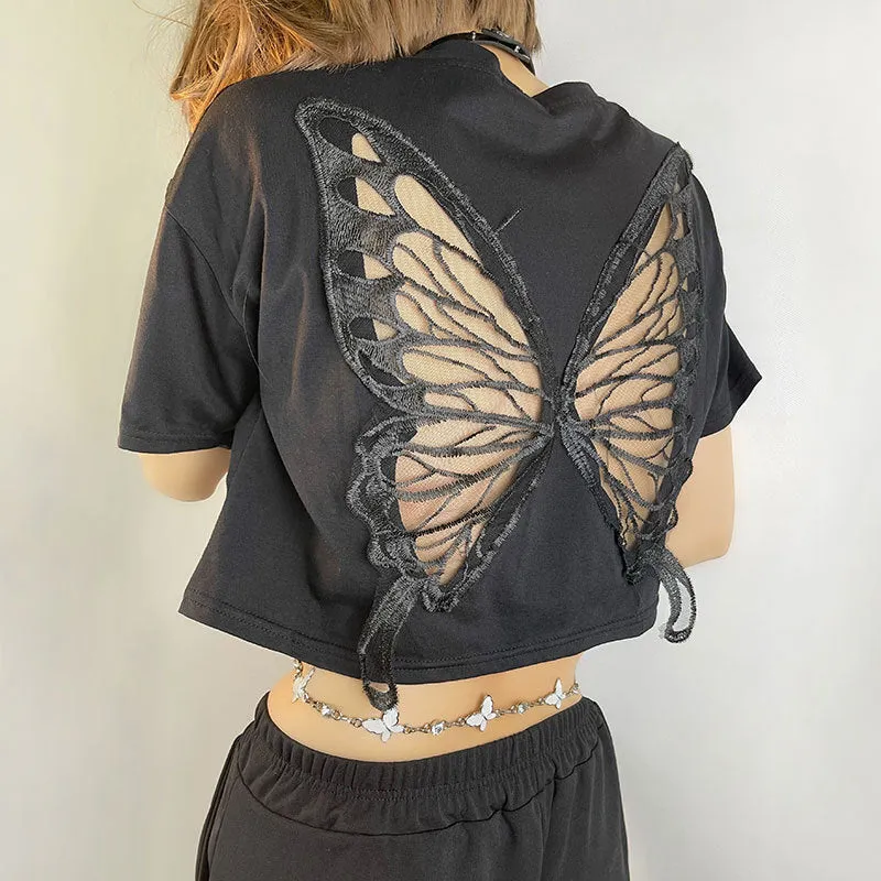 Spread My Wings Crop Top sold by Empty Soda
