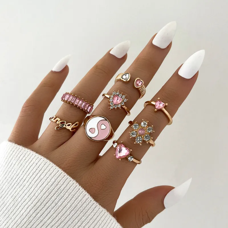 Catch You Blushing Ring Set sold by Empty Soda