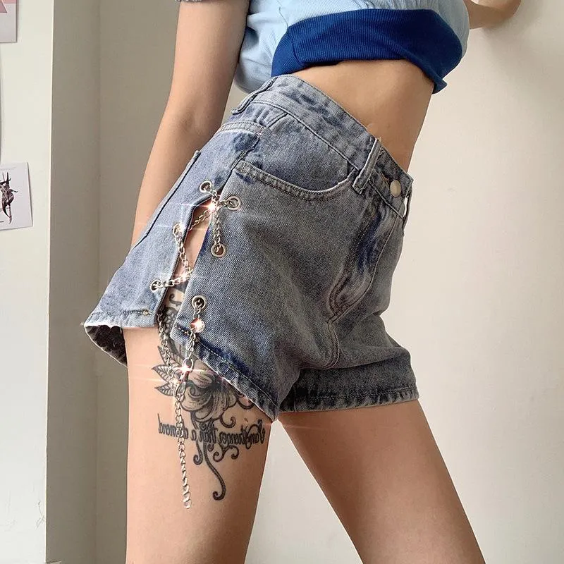 Steal Your Shine Chained Shorts sold by Empty Soda product image thumbnail 2