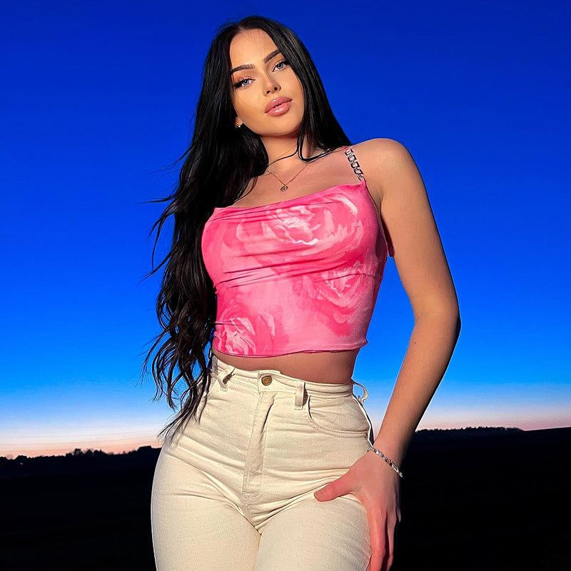 Moonlight & Roses Crop Top sold by Empty Soda product image thumbnail 3
