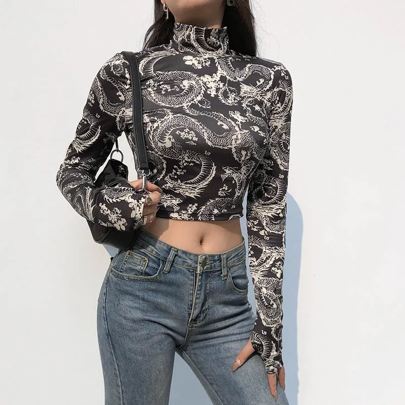 Dragon Dream Crop Top sold by Empty Soda product image thumbnail 2