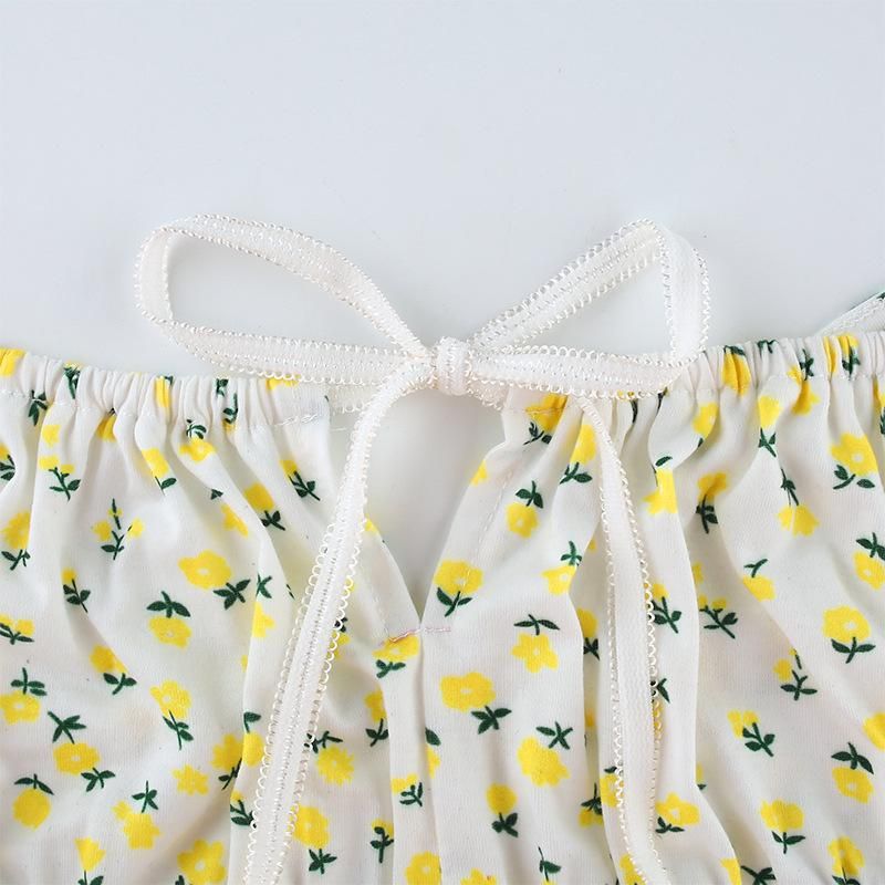 Roses Innocent Indulgence Scrunched Strappy Crop Top sold by Empty Soda product image thumbnail 7