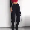 Lennon Steampunk Buckled High Waisted Cargo Pants sold by Empty Soda