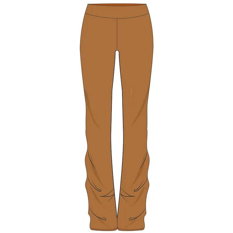 Orange Mocha Ruffled Faux Leather Pants sold by Empty Soda product image thumbnail 4