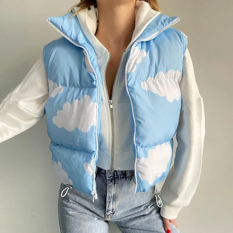Head In The Clouds Vest sold by Empty Soda product image thumbnail 3