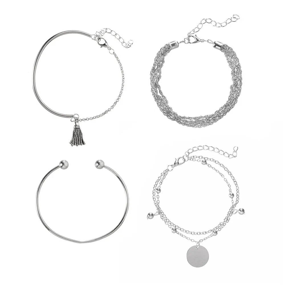 Wrap Me Up Sliver Bracelet Set sold by Empty Soda product image thumbnail 2
