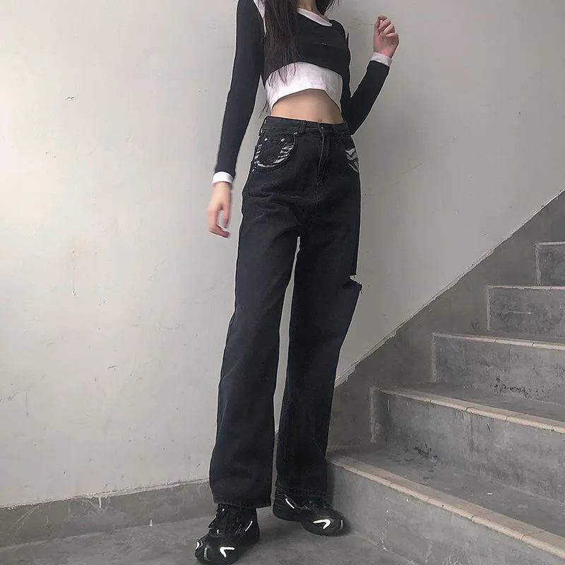 Take Me To Techno Jeans sold by Empty Soda product image thumbnail 4