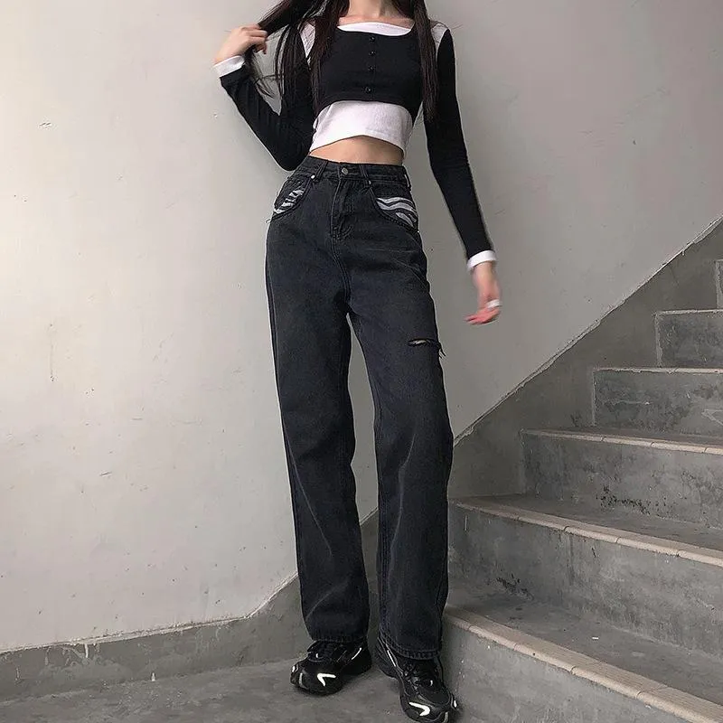 Take Me To Techno Jeans sold by Empty Soda product image thumbnail 5