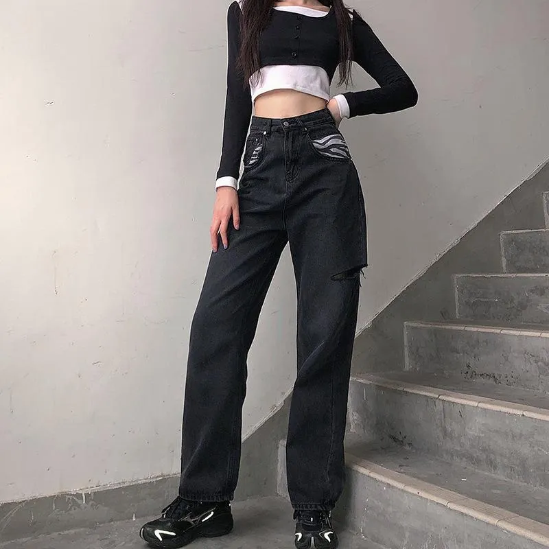 Take Me To Techno Jeans sold by Empty Soda product image thumbnail 3