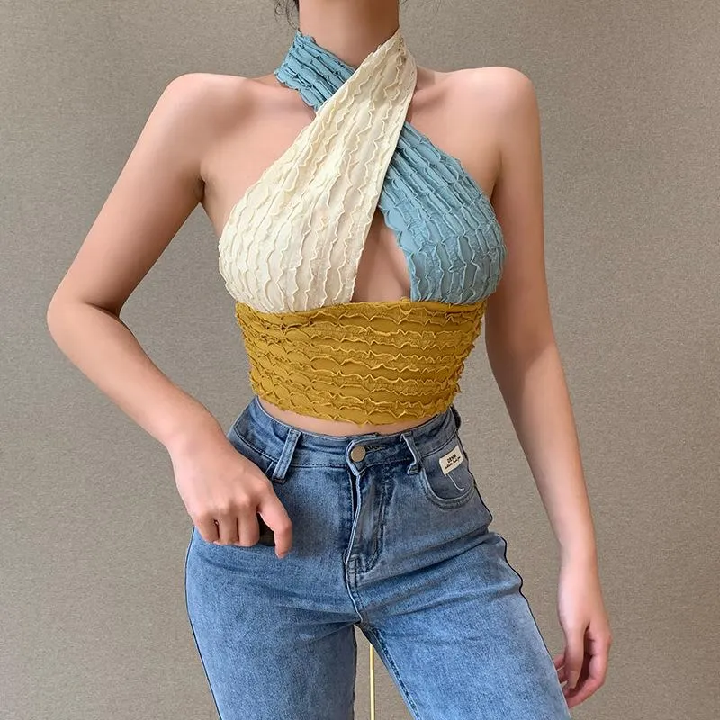 Party Over Here Halter Crop Top sold by Empty Soda product image thumbnail 5