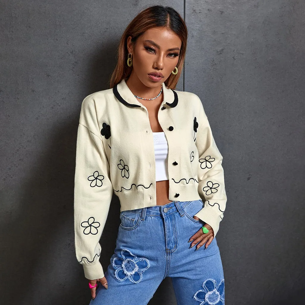 Flourishing Flower Patch Cardigan sold by Empty Soda product image thumbnail 3