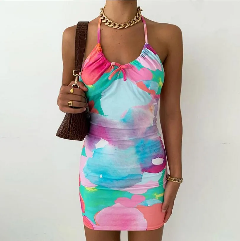 Invite The Energy Halter Dress sold by Empty Soda