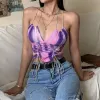 Ur Morning Glory Tie Dye Drawstring Crop Top sold by Empty Soda
