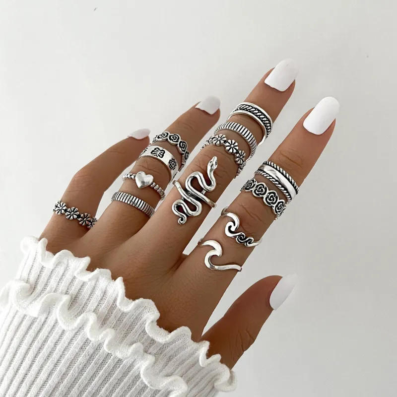 Call Me Pretty Ring Set sold by Empty Soda