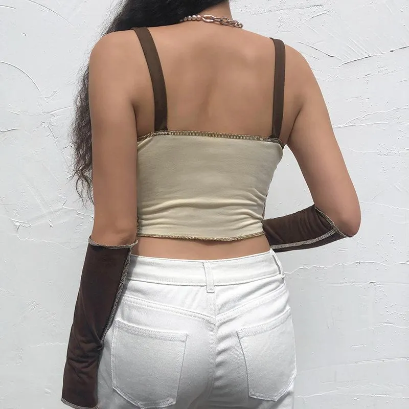 Reinvent Myself Crop Top W/ Sleeves sold by Empty Soda product image thumbnail 2