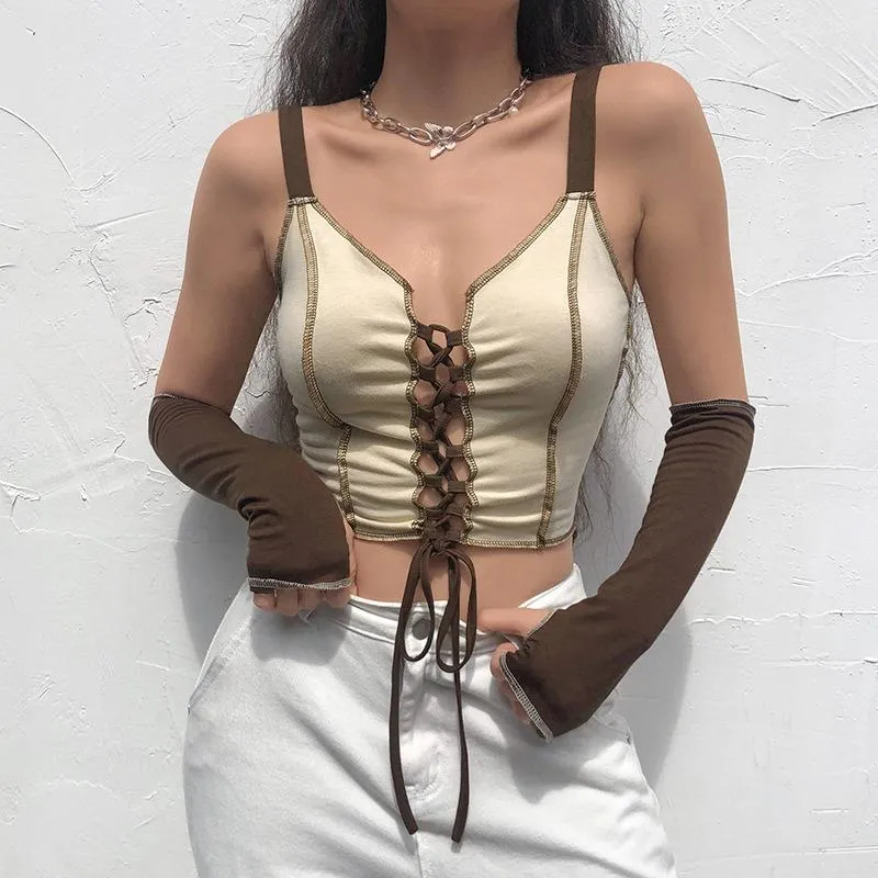 Reinvent Myself Crop Top W/ Sleeves sold by Empty Soda