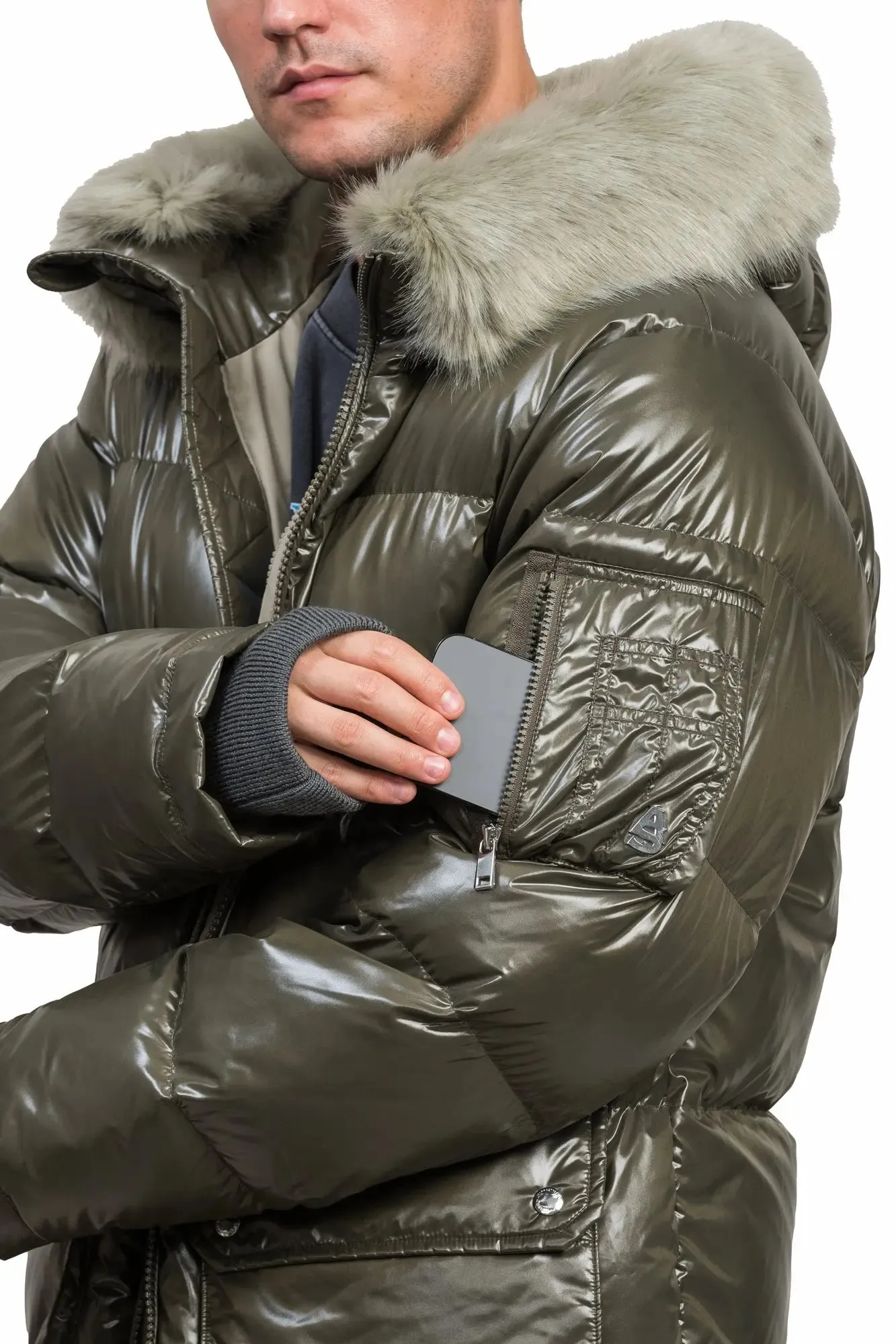 Aura Long Down Jacket sold by AlphaStyle product image thumbnail 5