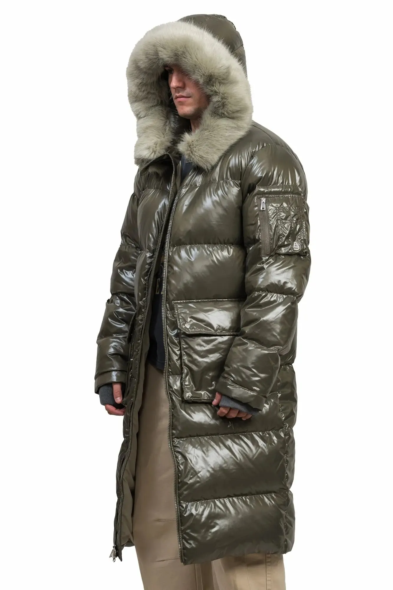 Aura Long Down Jacket sold by AlphaStyle product image thumbnail 4