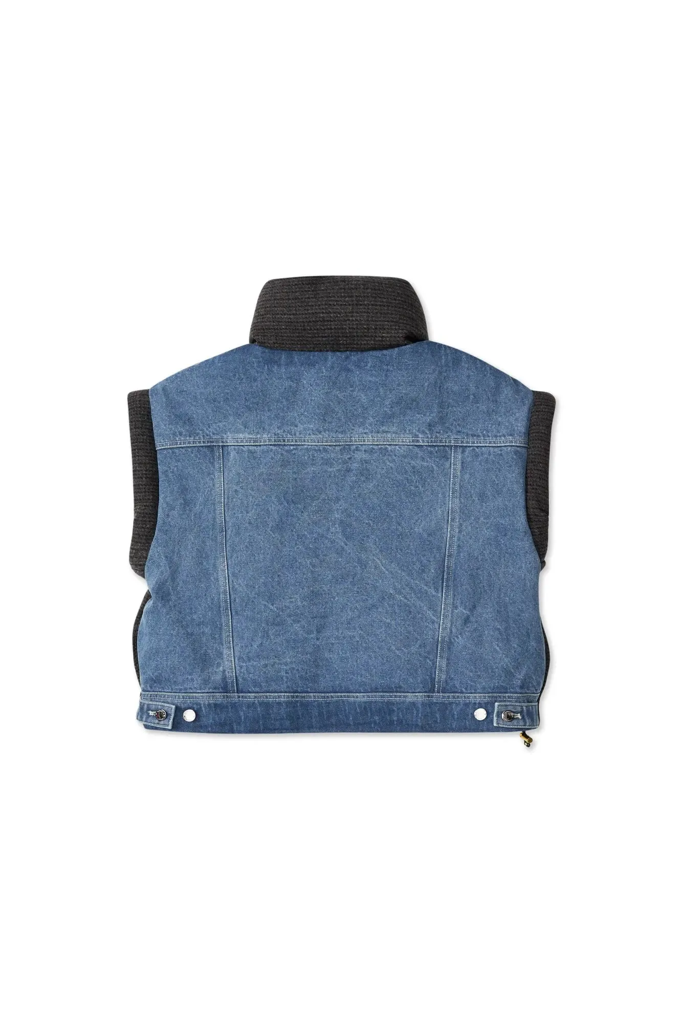 Caro Tweed Boxy Puffer Vest sold by AlphaStyle product image thumbnail 4