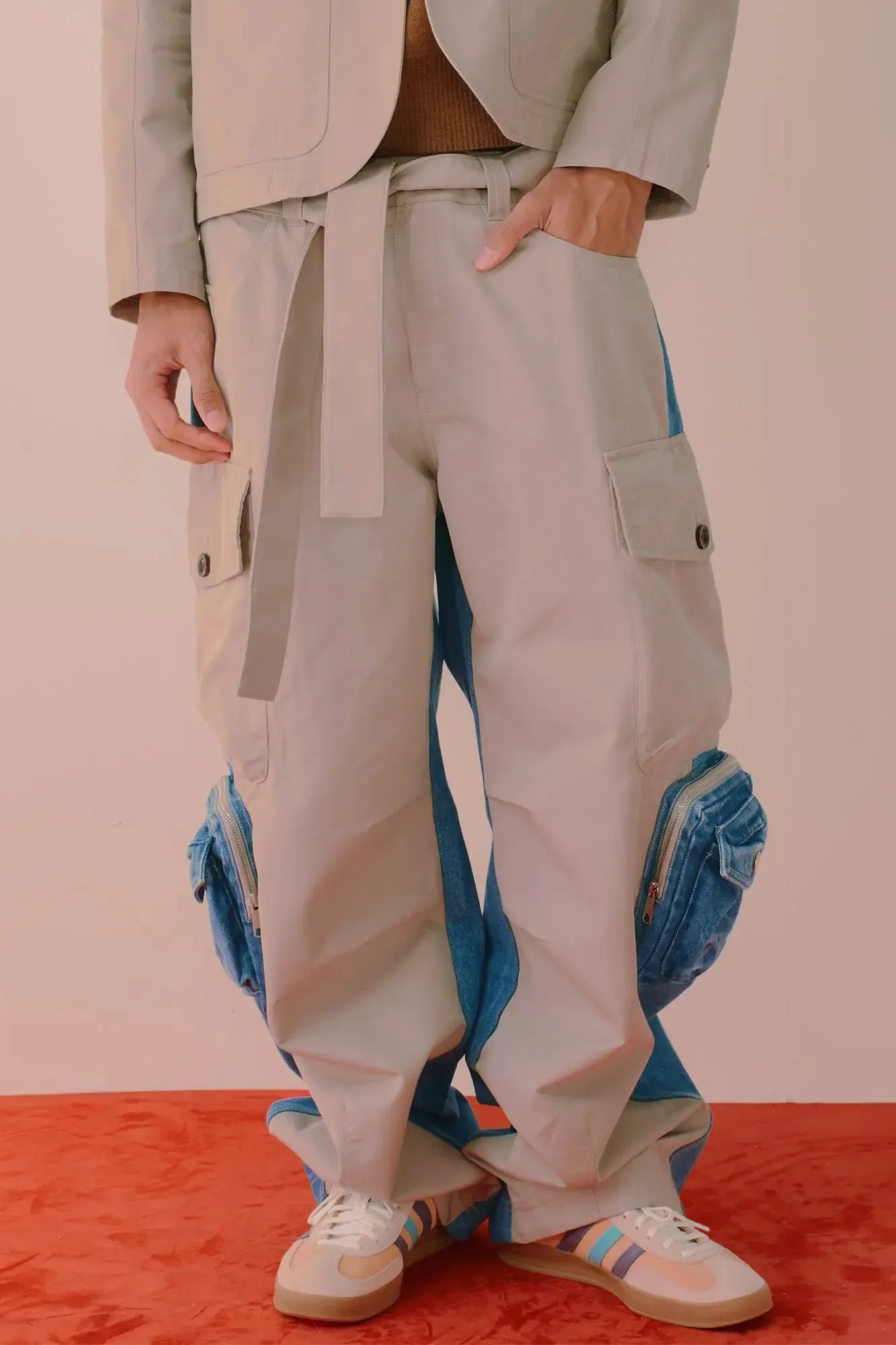 Lubec Wide Leg Belt Pants sold by AlphaStyle product image thumbnail 2