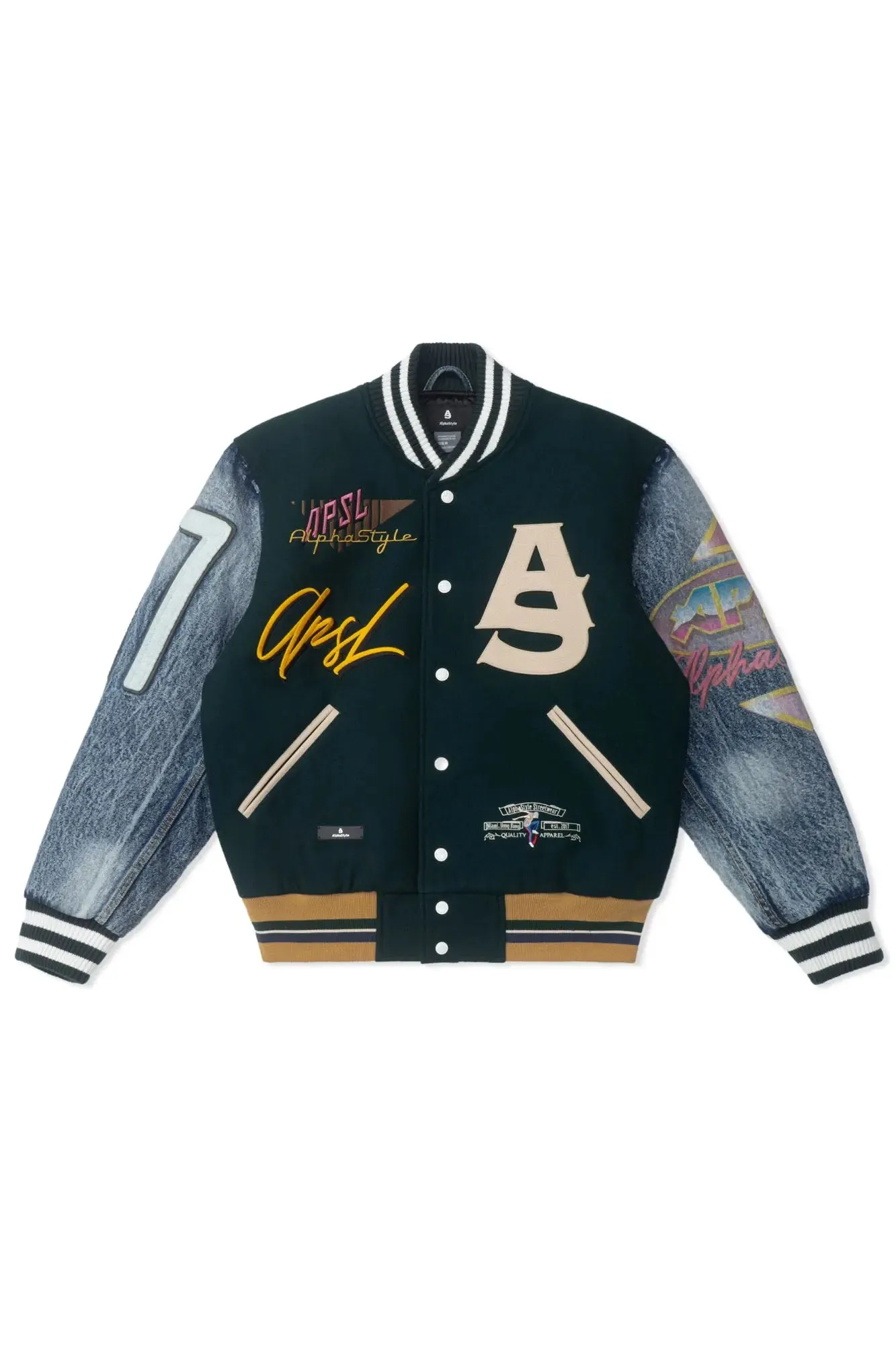 Burlingon Letterman Jacket sold by AlphaStyle product image thumbnail 4