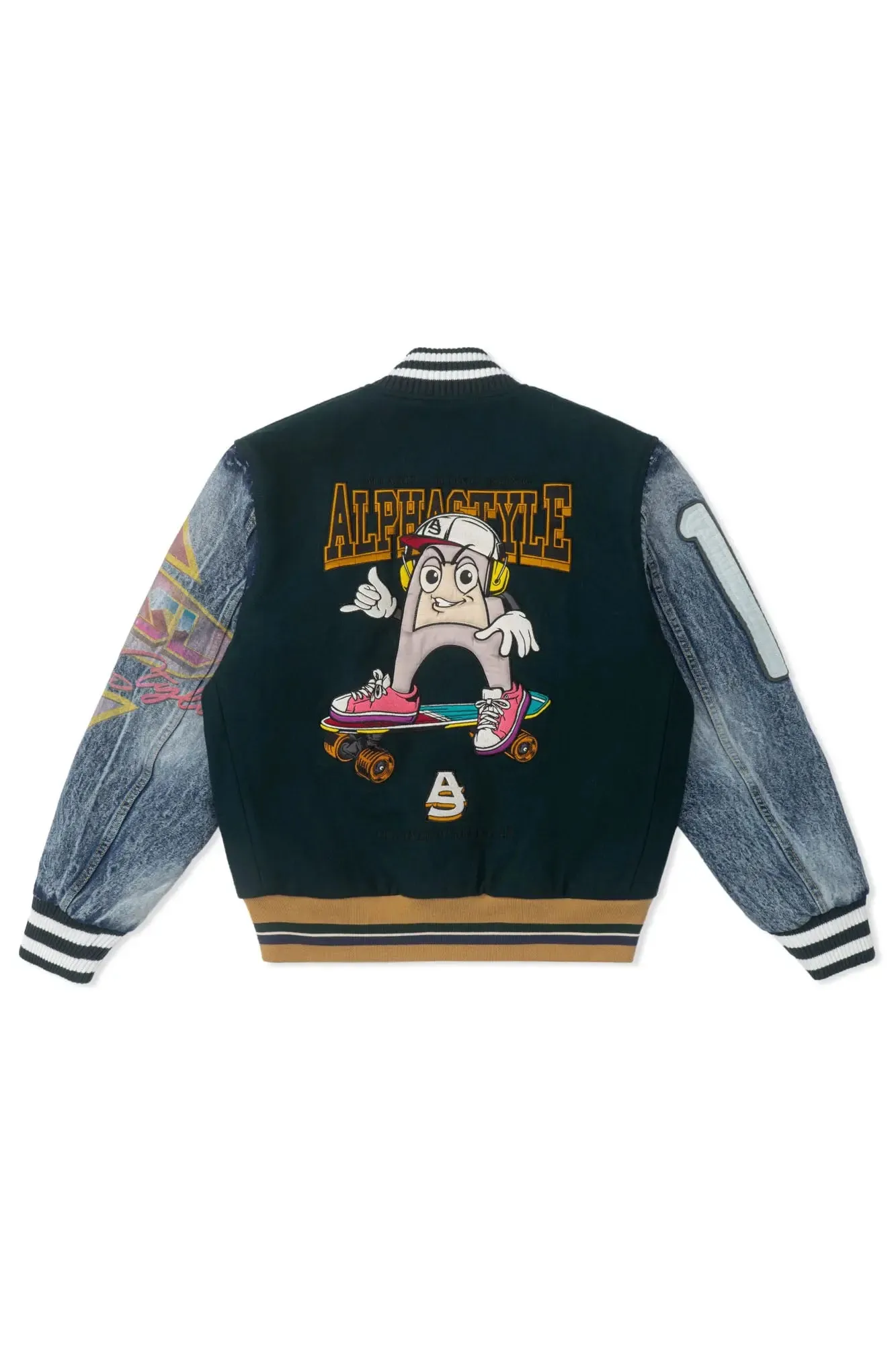 Burlingon Letterman Jacket sold by AlphaStyle product image thumbnail 5