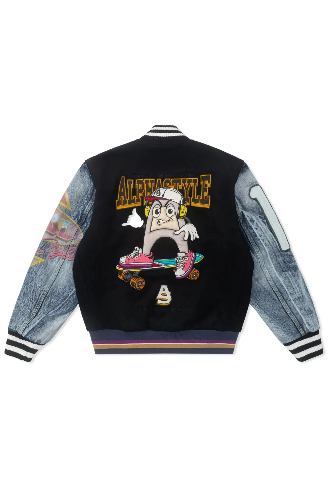 Burlingon Letterman Jacket sold by AlphaStyle product image thumbnail 3