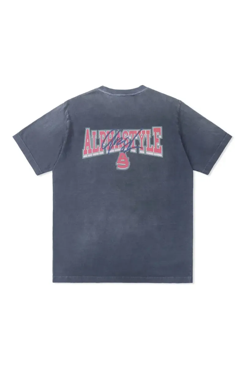 Tule Printed Pigment Dye Tee sold by AlphaStyle product image thumbnail 2