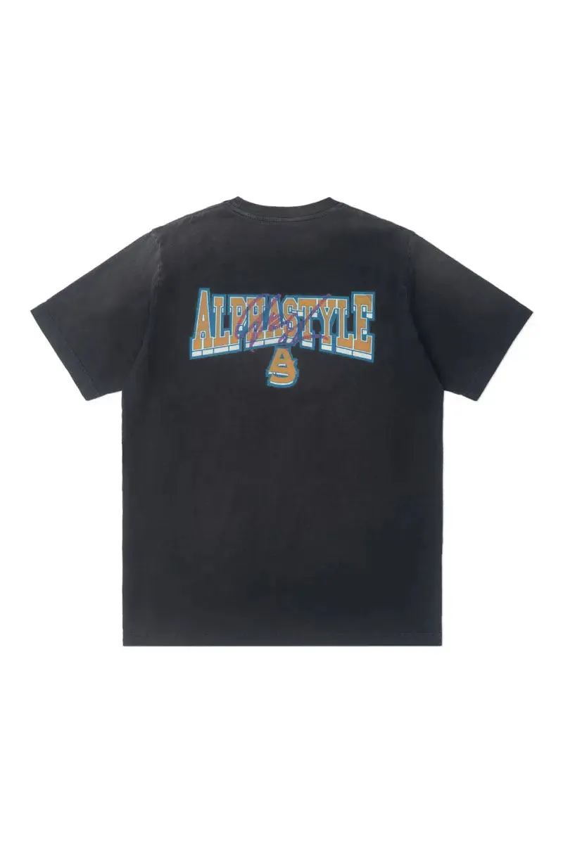 Tule Printed Pigment Dye Tee sold by AlphaStyle product image thumbnail 4