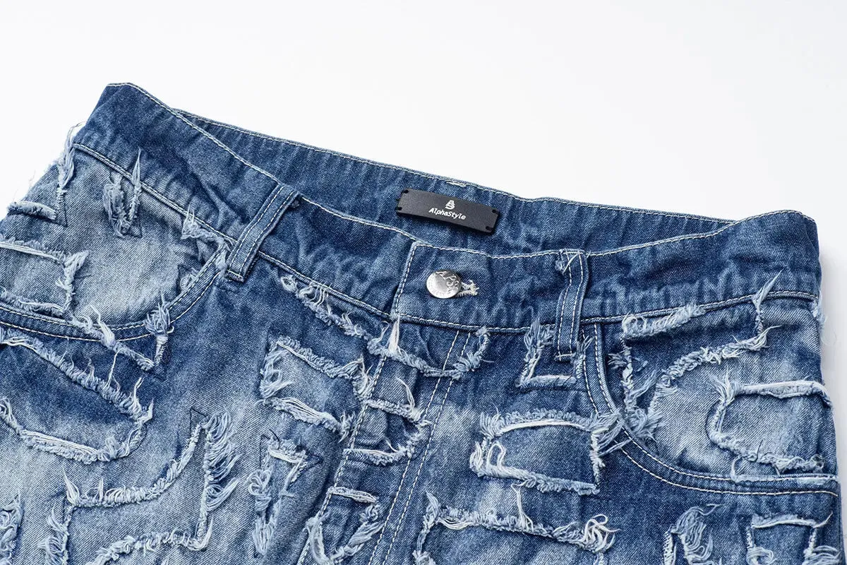 Alida Burnout Jeans sold by AlphaStyle product image thumbnail 4