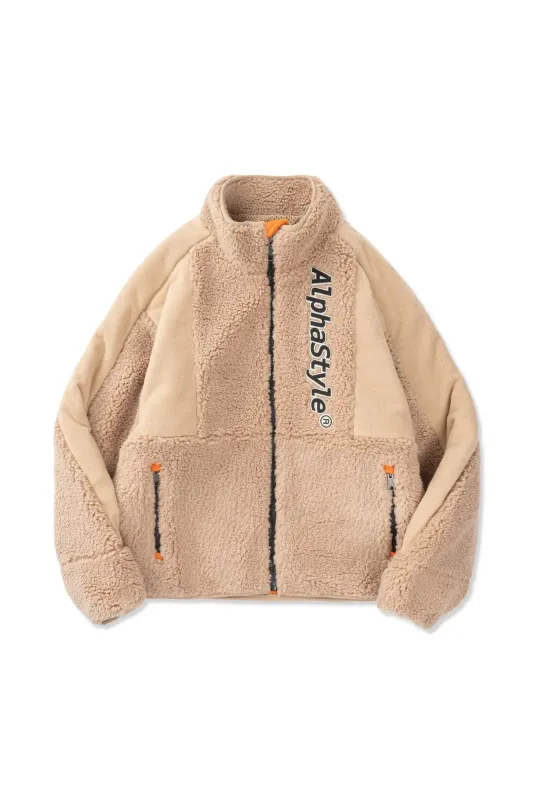 Wilma Vegan Sherpa Zip Jacket sold by AlphaStyle