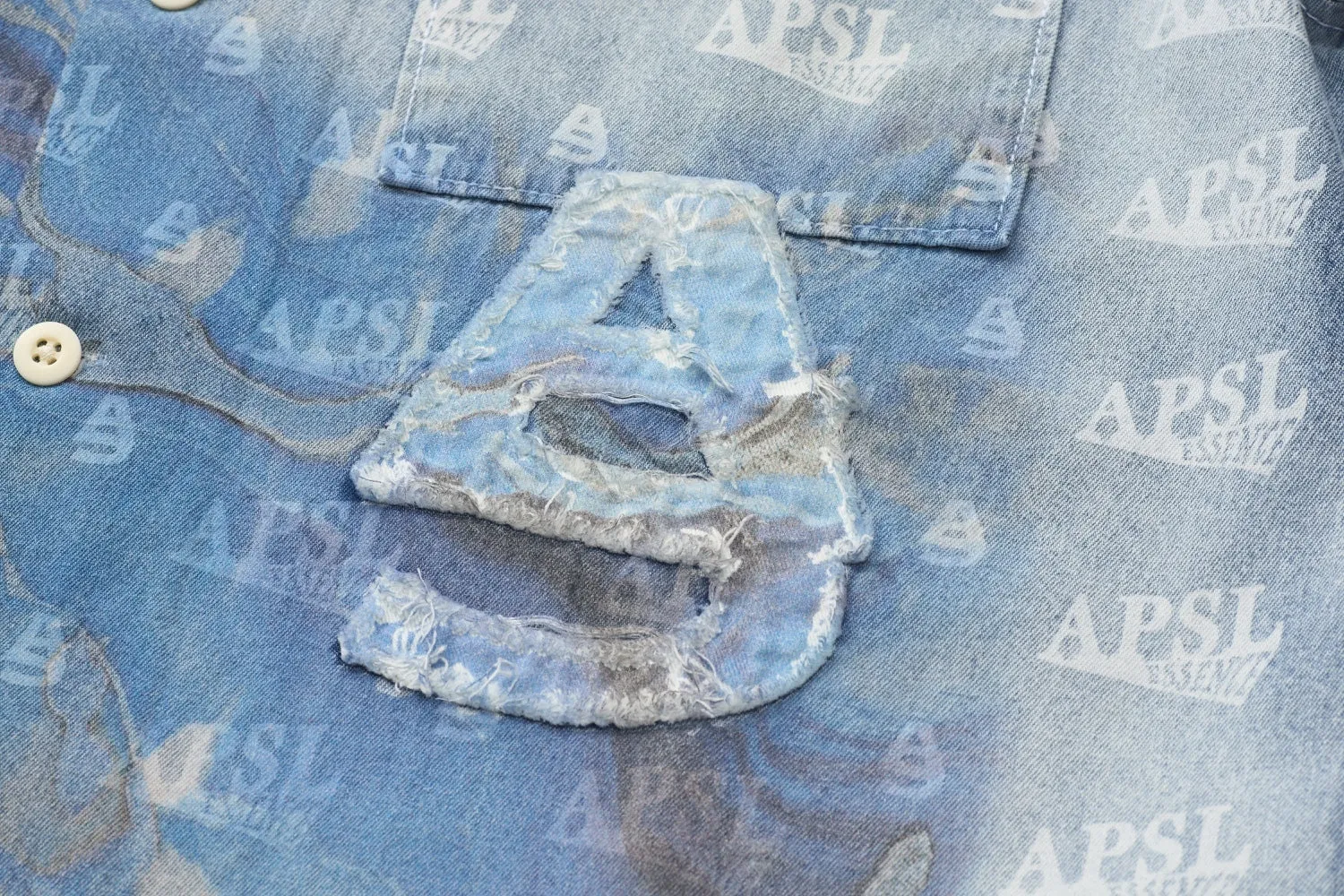 Huron Bleached Denim Shirt sold by AlphaStyle product image thumbnail 4