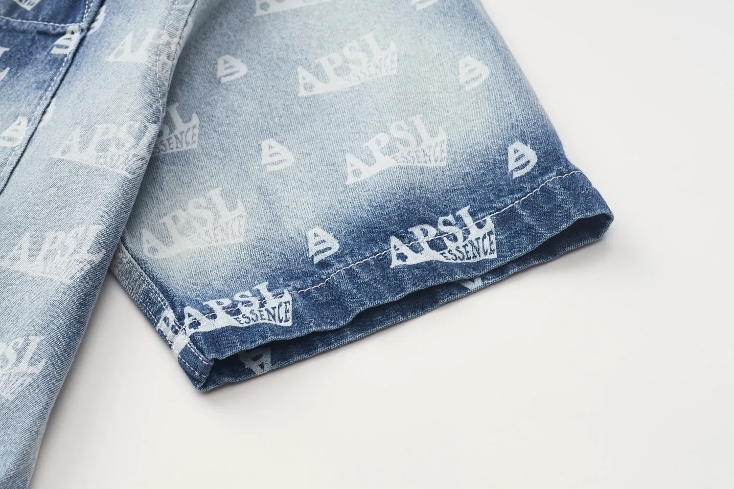 Huron Bleached Denim Shirt sold by AlphaStyle product image thumbnail 5