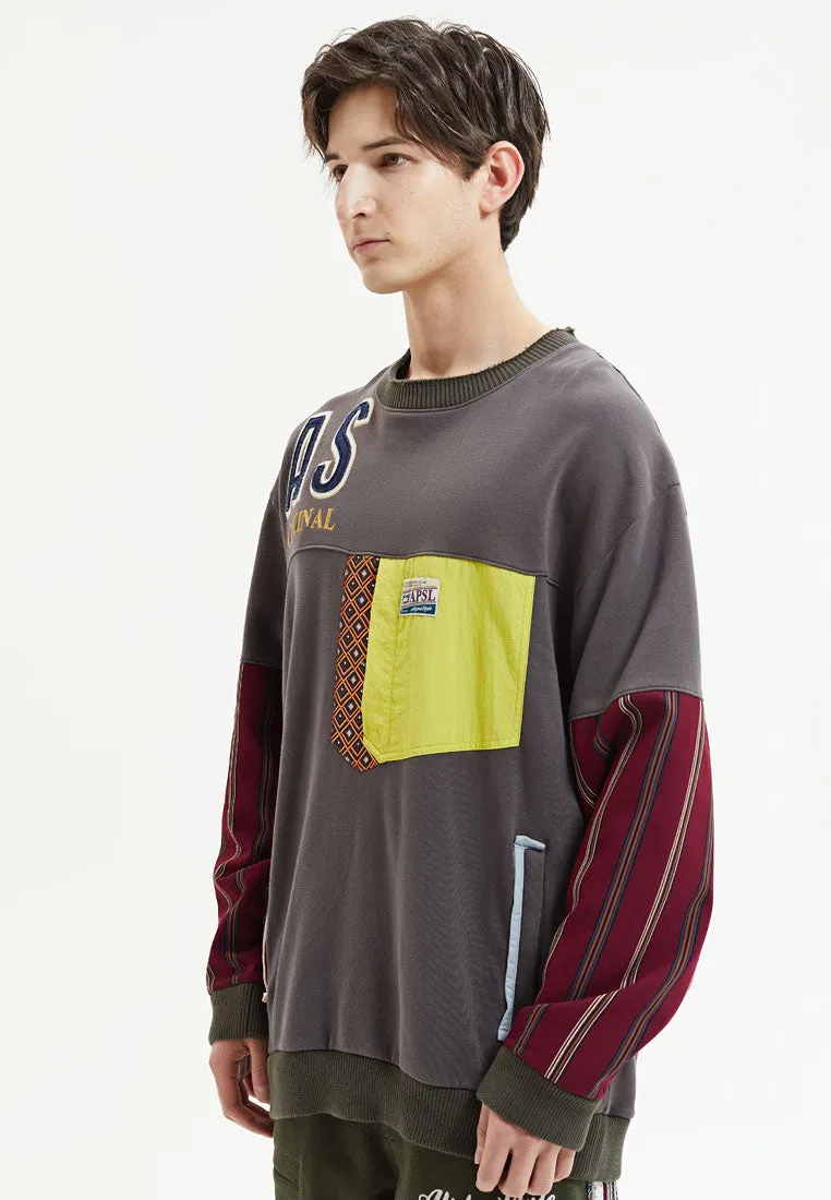 Felix Patchwork Sweatshirt sold by AlphaStyle product image thumbnail 5
