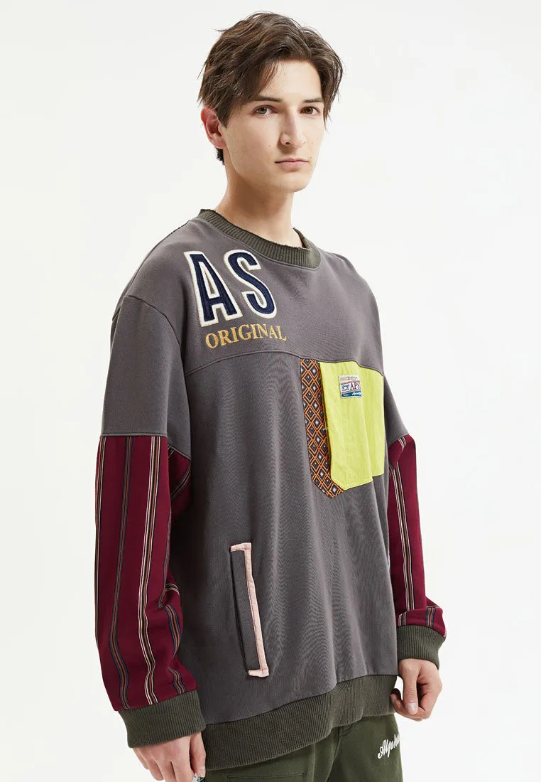 Felix Patchwork Sweatshirt sold by AlphaStyle product image thumbnail 4