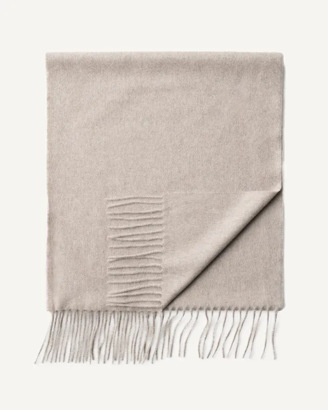 Cashmere Scarf Beige made by Carissimi