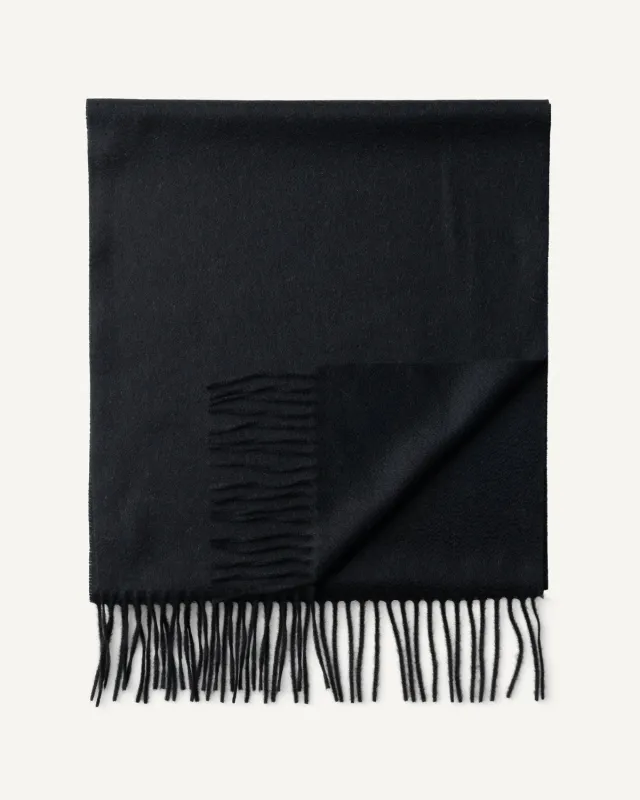 Cashmere Scarf Black made by Carissimi